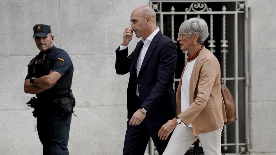 Rubiales llega a la Audiencia Nacional para declarar por su beso no consentido a Jenni Hermoso