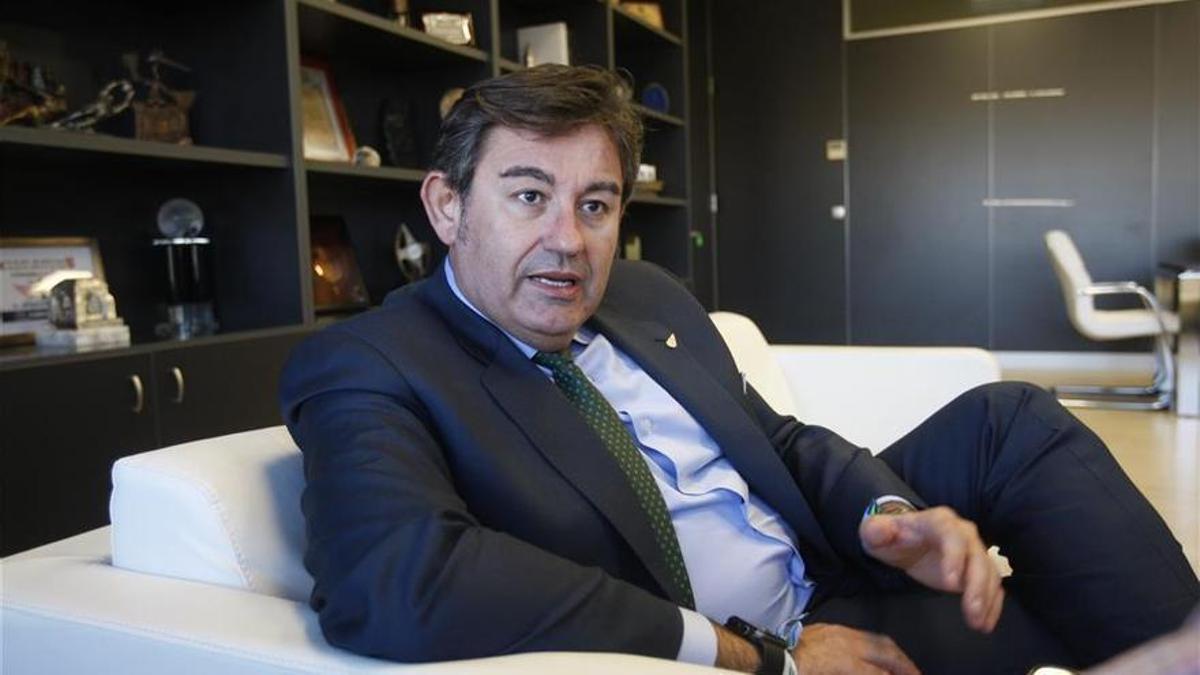 Javier González Calvo, durante su etapa al frente del Córdoba CF.