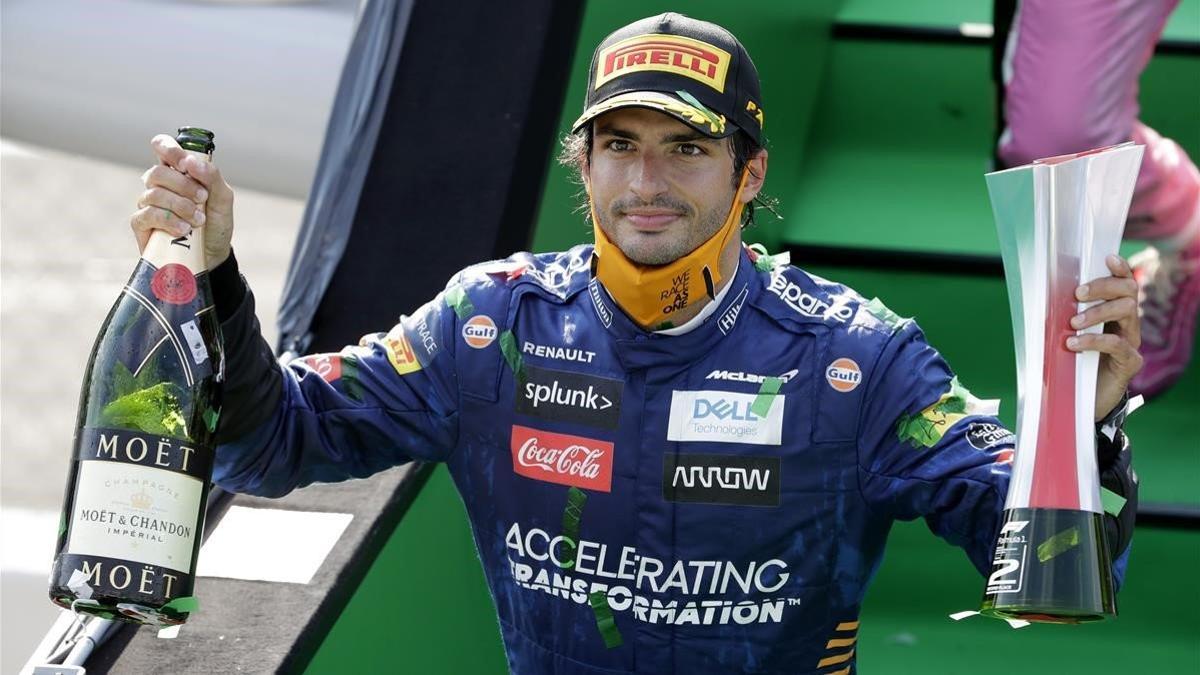 Carlos Sainz (McLaren) brilla en el GP de Italia y acaba segundo