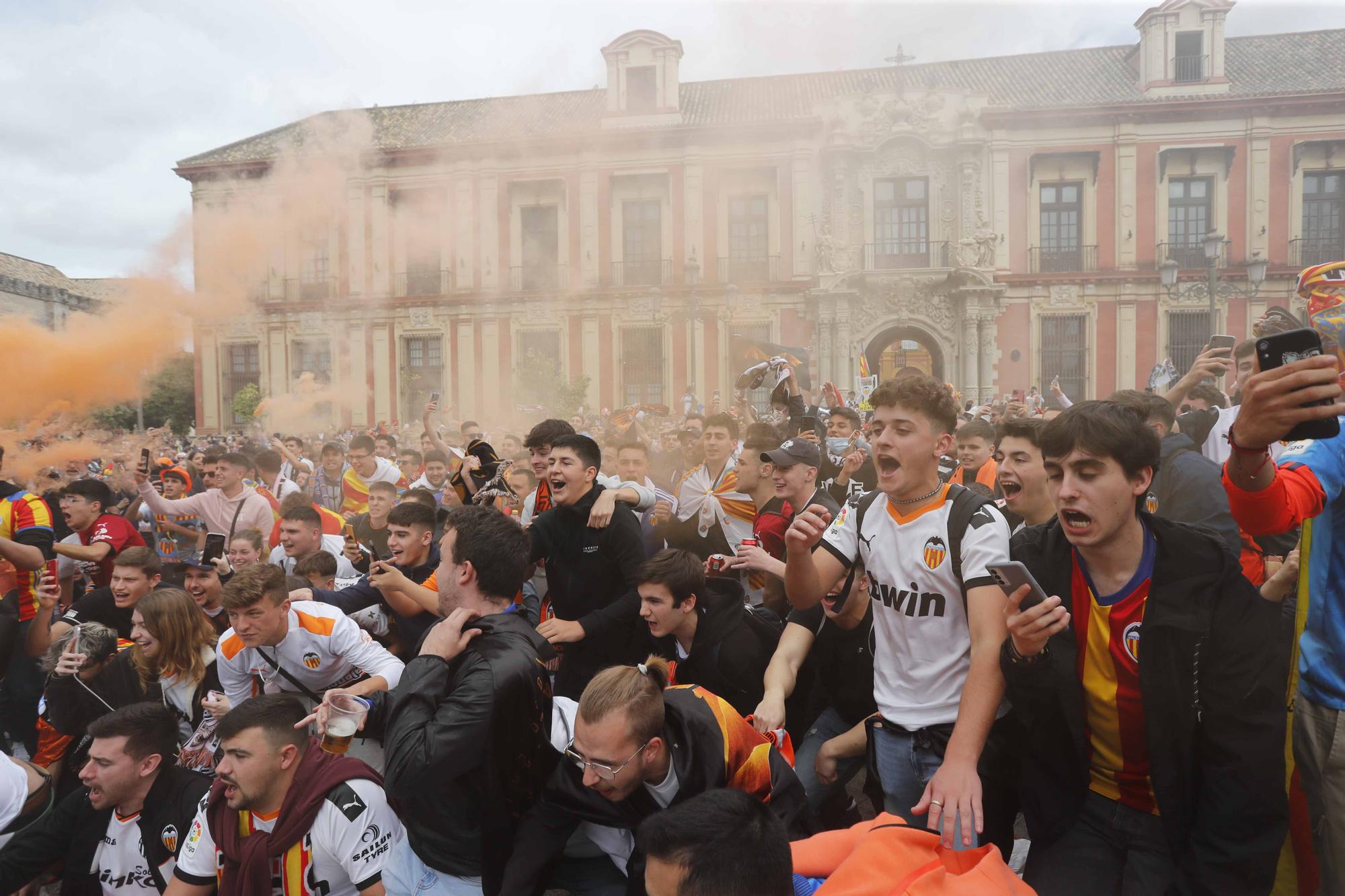 El valencianismo toma Sevilla: así está la ciudad