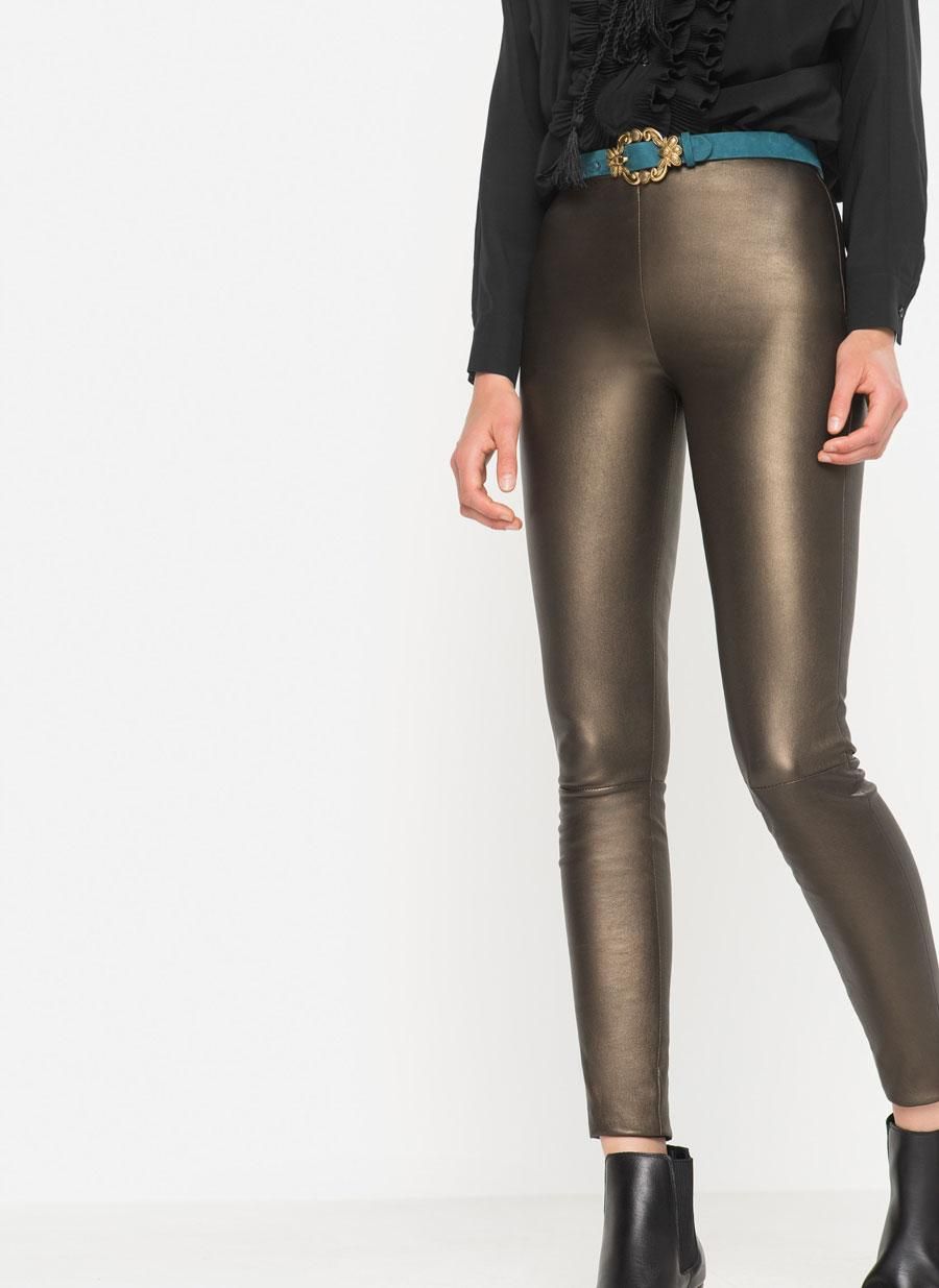 Uterqüe otoño-invierno 2016, leggin napa metalizada