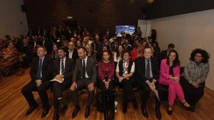 Puig, Barcala, González y Bueno, en la presentación en Madrid de las candidaturas alicantinas a las agencias.