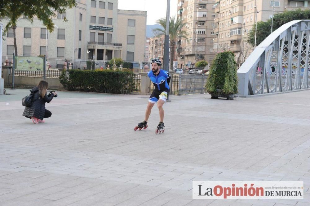 Murcia Maratón. Patinadores en carrera