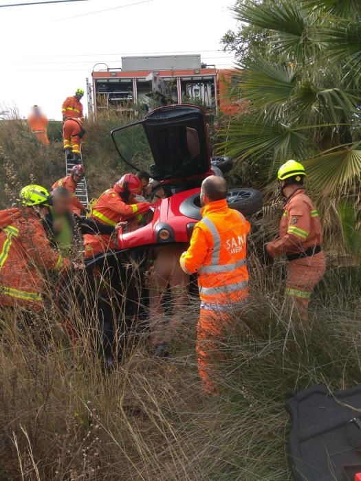 La anciana de Alginet que se sacó el carné cae por un barranco