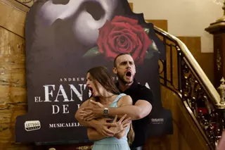 "El fantasma de la ópera" afina la voz para deleitar a Gijón (en imágenes)