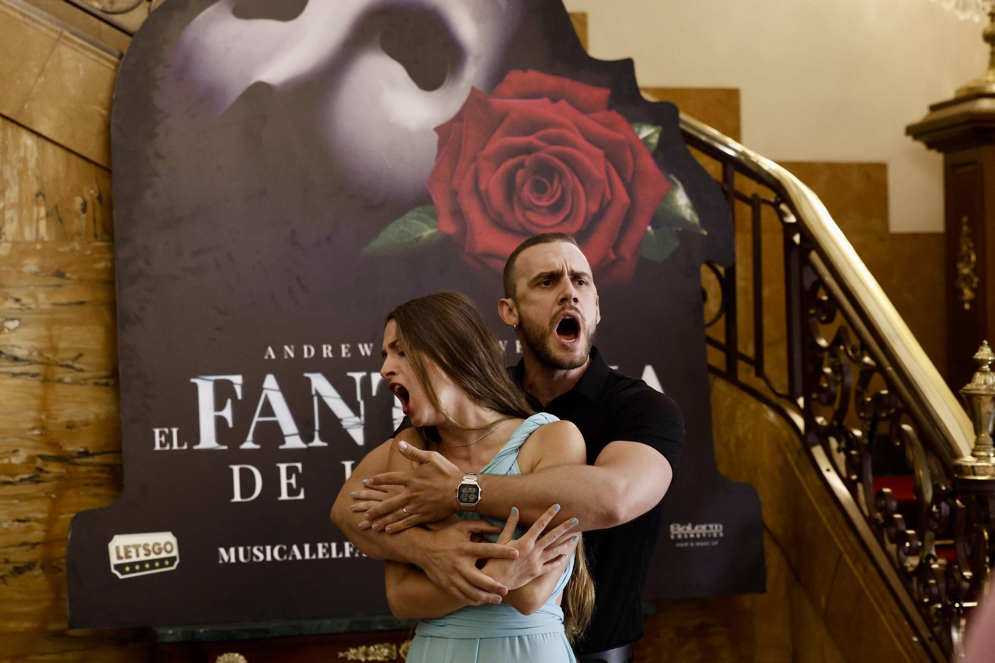 &quot;El fantasma de la ópera&quot; afina la voz para deleitar a Gijón (en imágenes)