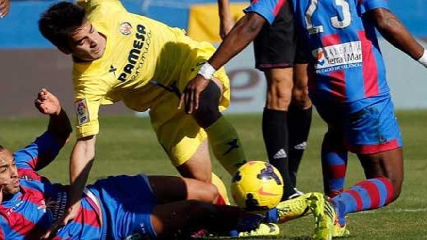 El dominio del Villarreal encuentra recompensa ante el Levante