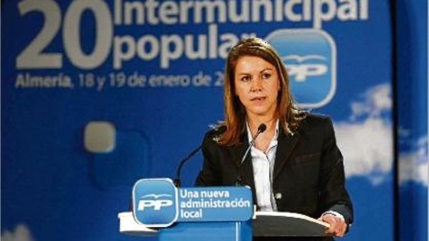 María Dolores de Cospedal va negar &quot;rotundament&quot; l&#039;existència d&#039;una comptabilitat B.