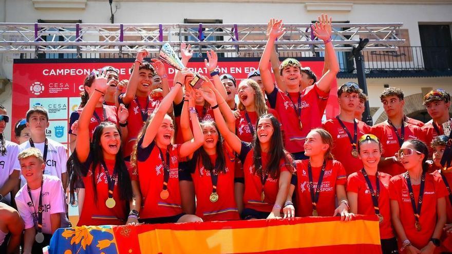 La Comunitat Valenciana, campeona de España de Triatlón en Edad Escolar por Selecciones Autonómicas