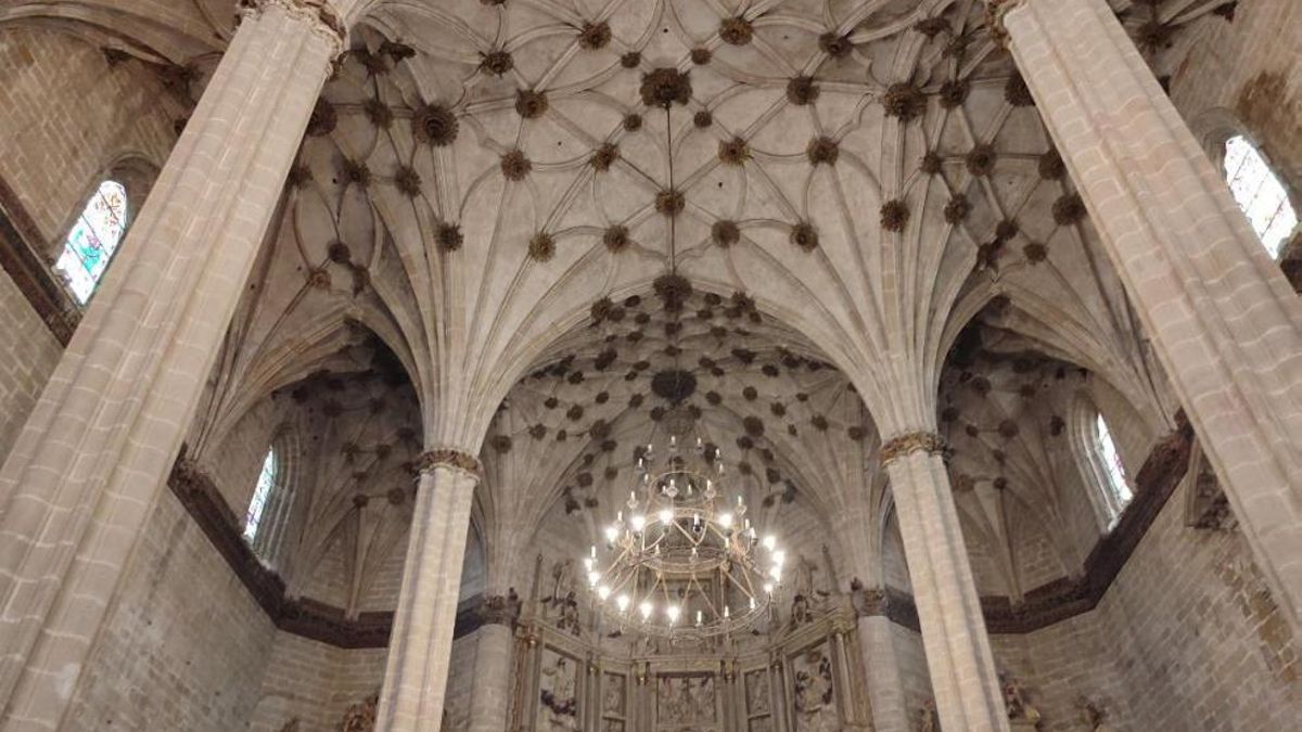 La bóveda de la catedral de Barbastro.