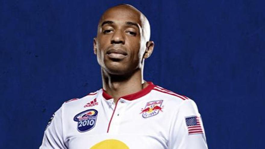 El jugador de los Red Bulls de Nueva York Thierry Henry.
