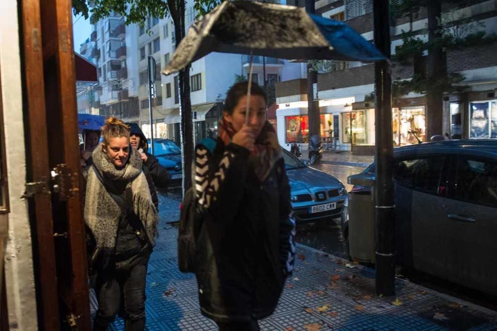 Lluvia y viento en las Pitiusas