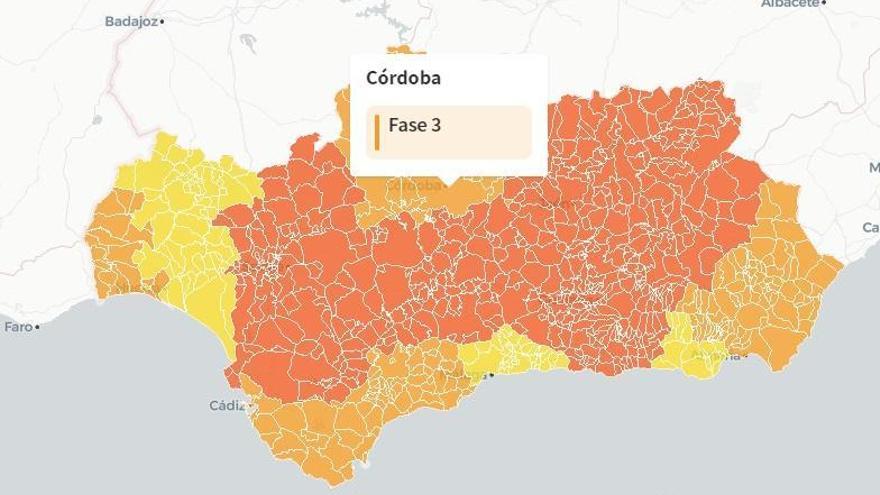 La Junta activa un mapa interactivo con las medidas vigentes en cada municipio