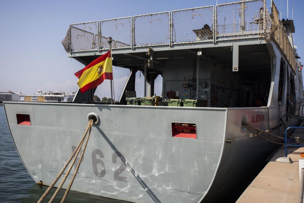 La patrullera 'Alborán' atraca en La Marina de València