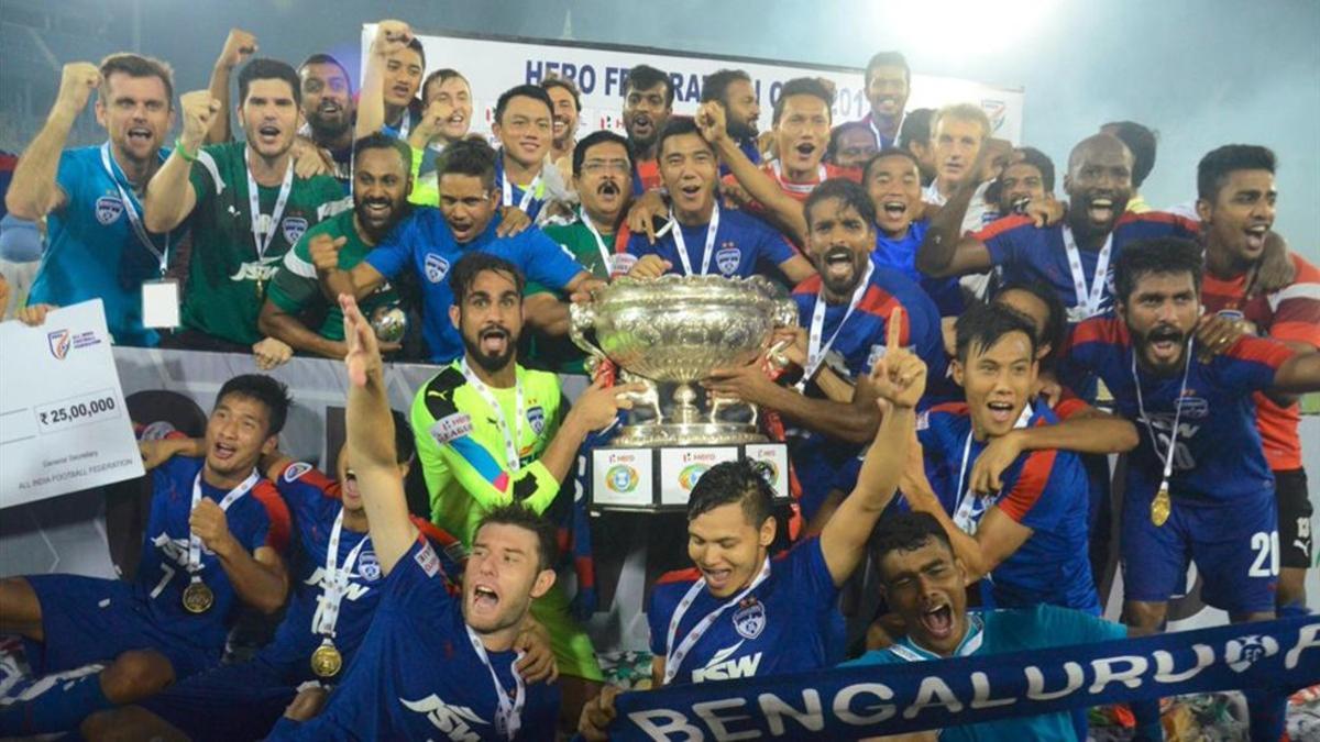 El Benglauru celebró la conquista del título de la Superliga india