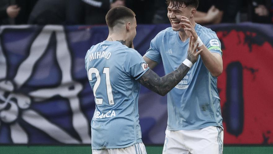 Bocanada de aire para el Celta en Pamplona