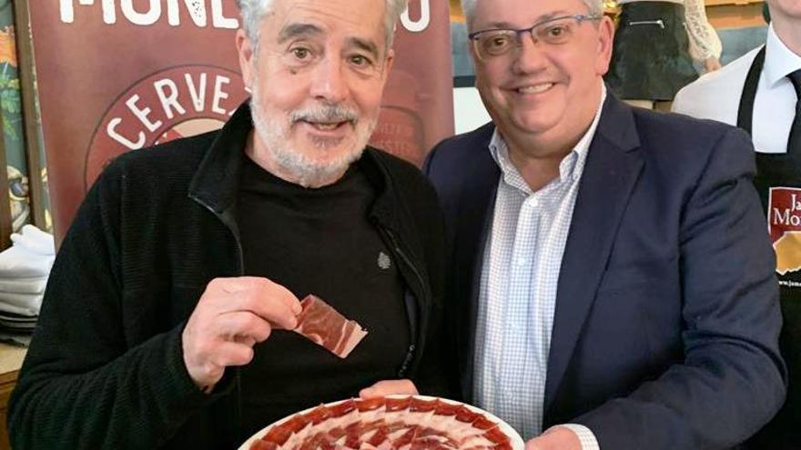 Carlos Iglesias y Antonio Garrote en la presentación del documental