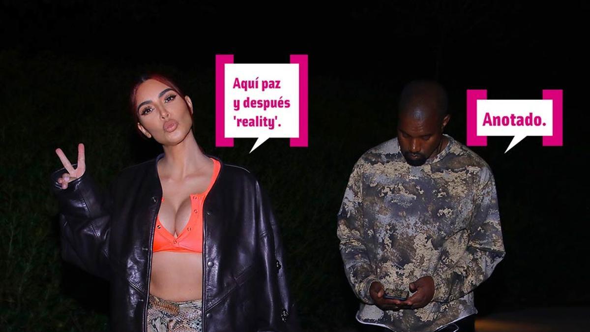 Kim Kardashian y Kanye West en Malibu