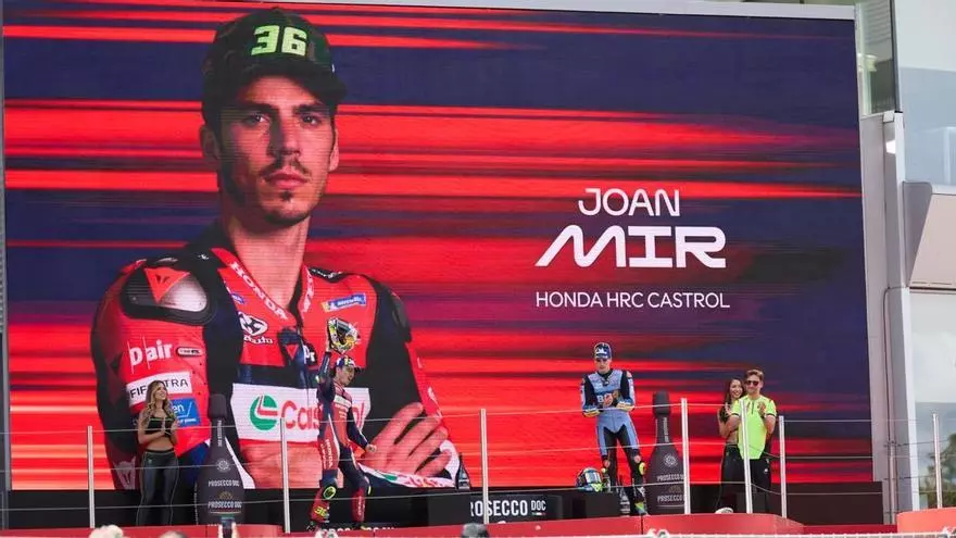 Así ha sido la llegada de Joan Mir antes de perder el podio