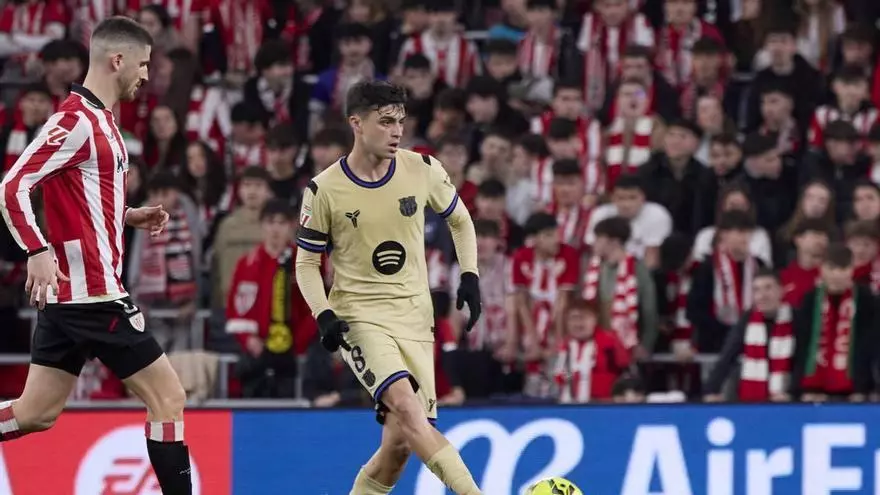 Pedri: "Después del partido contra el Atlético estabamos muy cansados, por eso no he empezado al inicio"