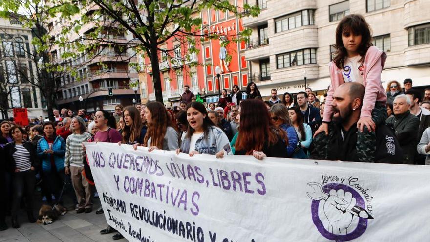 Manifestación en Gijón contra la sentencia a &quot;La Manada&quot;