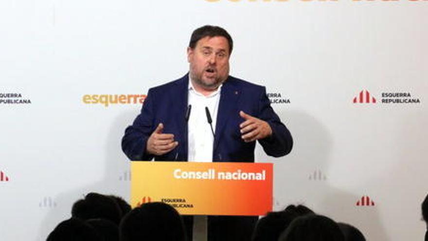 Oriol Junqueras, aquest dissabte.