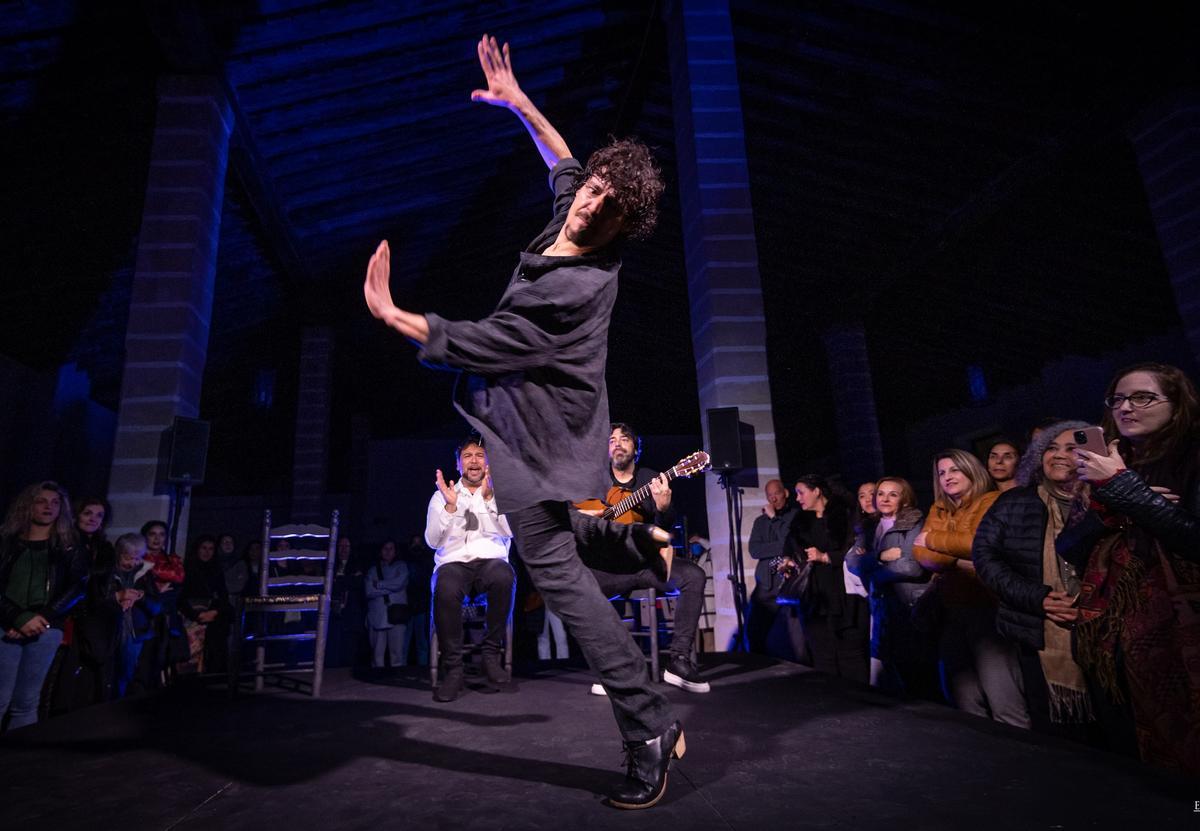 El bailaor Jesús Carmona durante el espectáculo 'The Game', en el pasado Festival de Flamenco de Jerez.