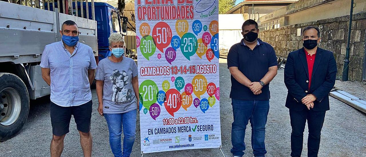 La presentación de la Feira de Oportunidades, ayer en A Calzada. |   // CEDIDA