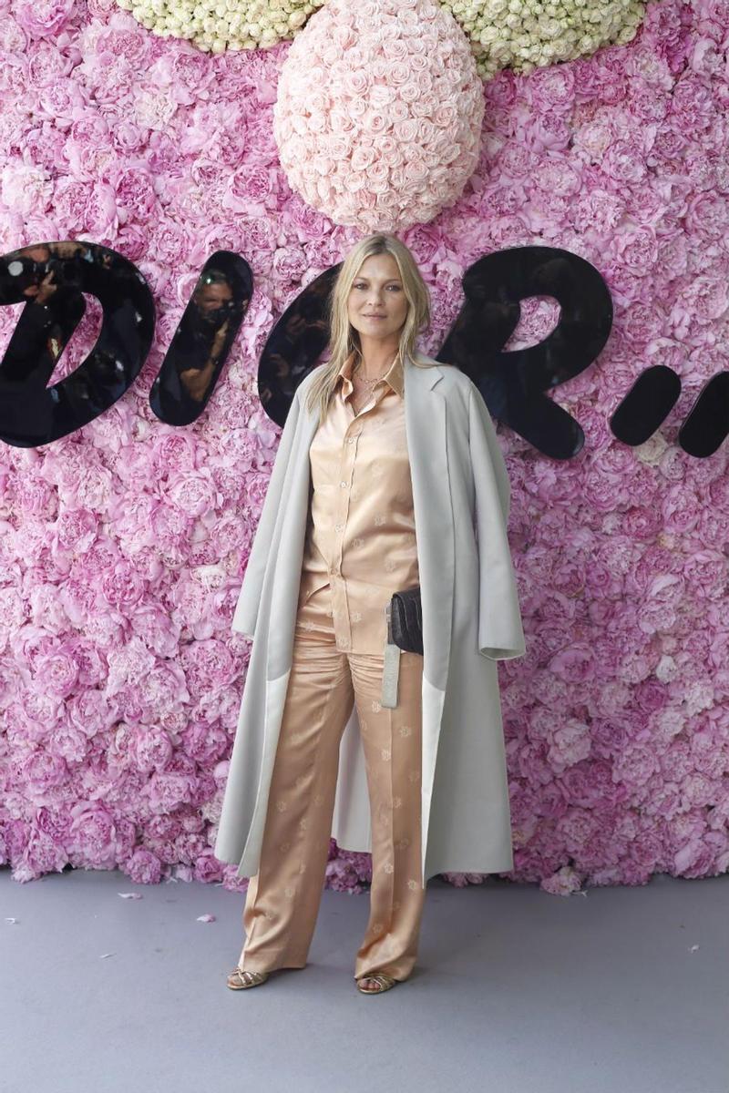 Kate Moss en el desfile de Dior Homme en París