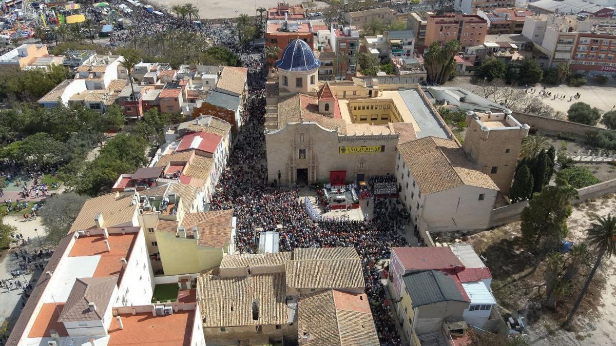 La Santa Faz de 2024, a vista de dron