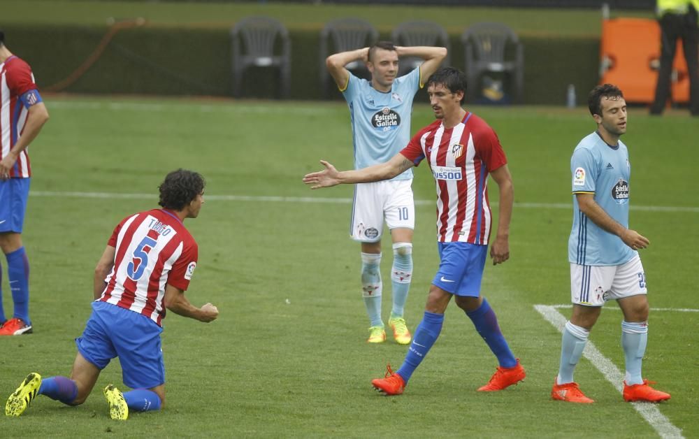 El Atlético de Madrid arrasó al Celta en una segunda parte para el olvido después de que los vigueses hubieses sido superiores durante los primeros cuarenta y cinco minutos