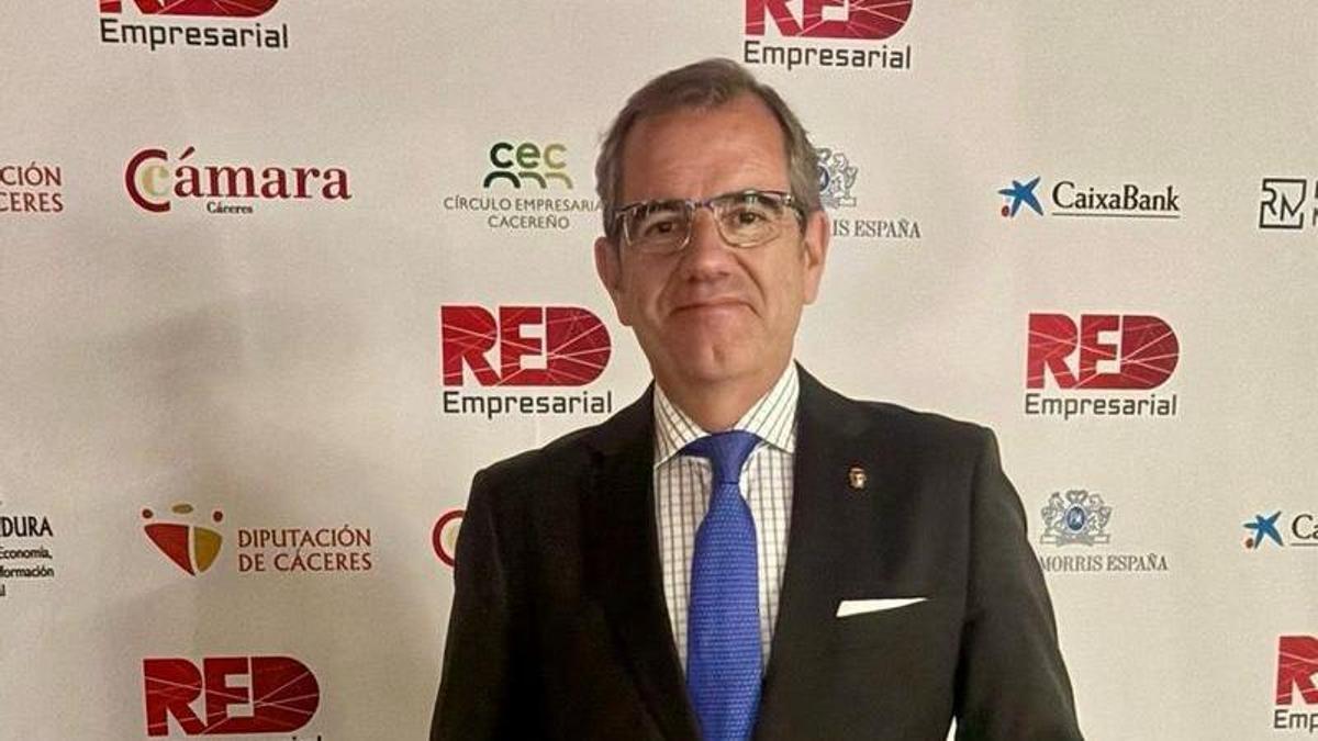 Eduardo Gutiérrez, portavoz del Grupo Municipal Vox en el Ayuntamiento de Cáceres.