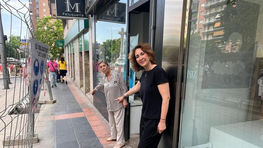 Las obras en avenida de Alemania de Cáceres inquietan a dos comercios: 