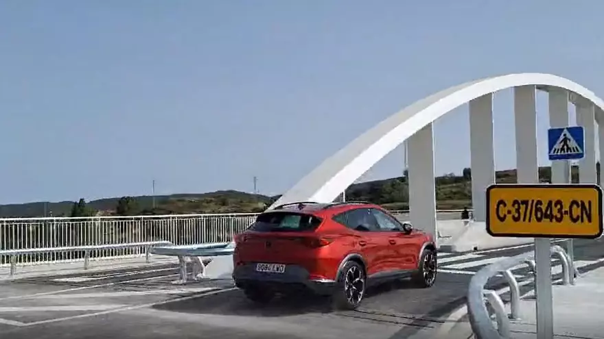 Així ha estat el primer trajecte en cotxe pel nou accés d’Igualada a la ronda Sud