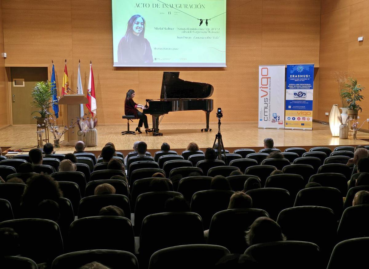 Actuación en el Conservatorio Profesional de Música de Vigo.
