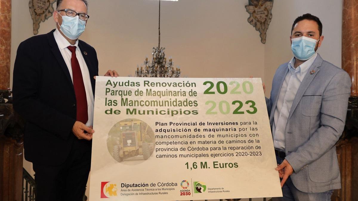 La Diputación destinará 1,6 millones de euros a maquinaria de obra pública de mancomunidades con competencia en materia de caminos