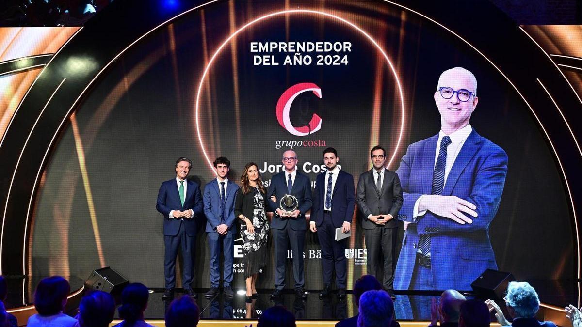 Jorge Costa, CEO del Grupo Costa, recibe el Premio al Emprendedor del Año EY este jueves en Madrid.