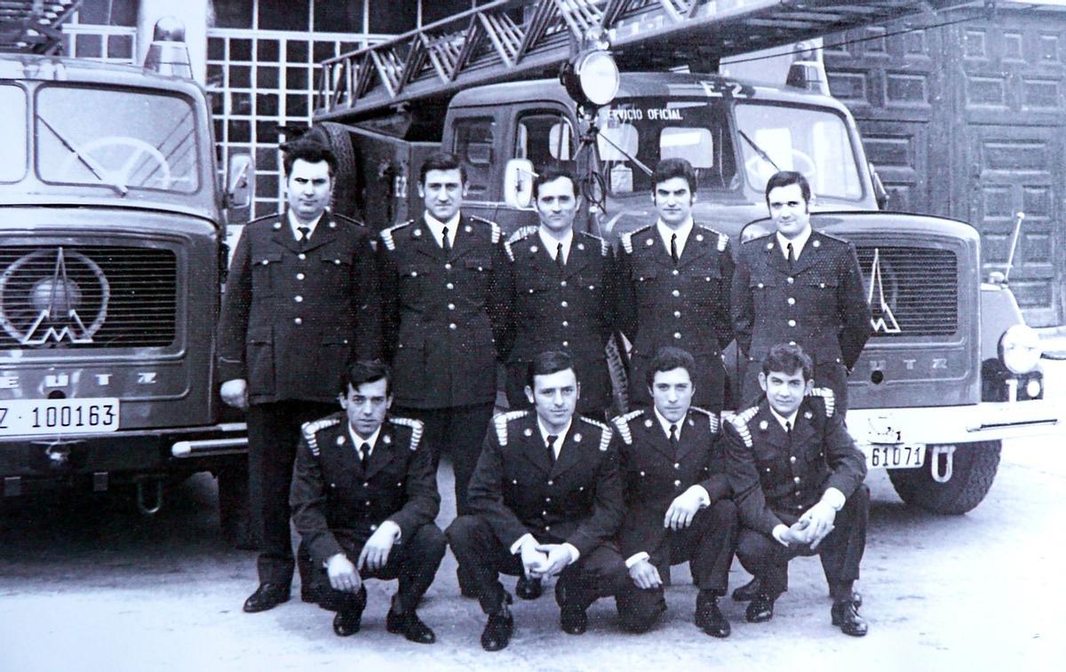 La promoción de bomberos de Jesús Díaz.