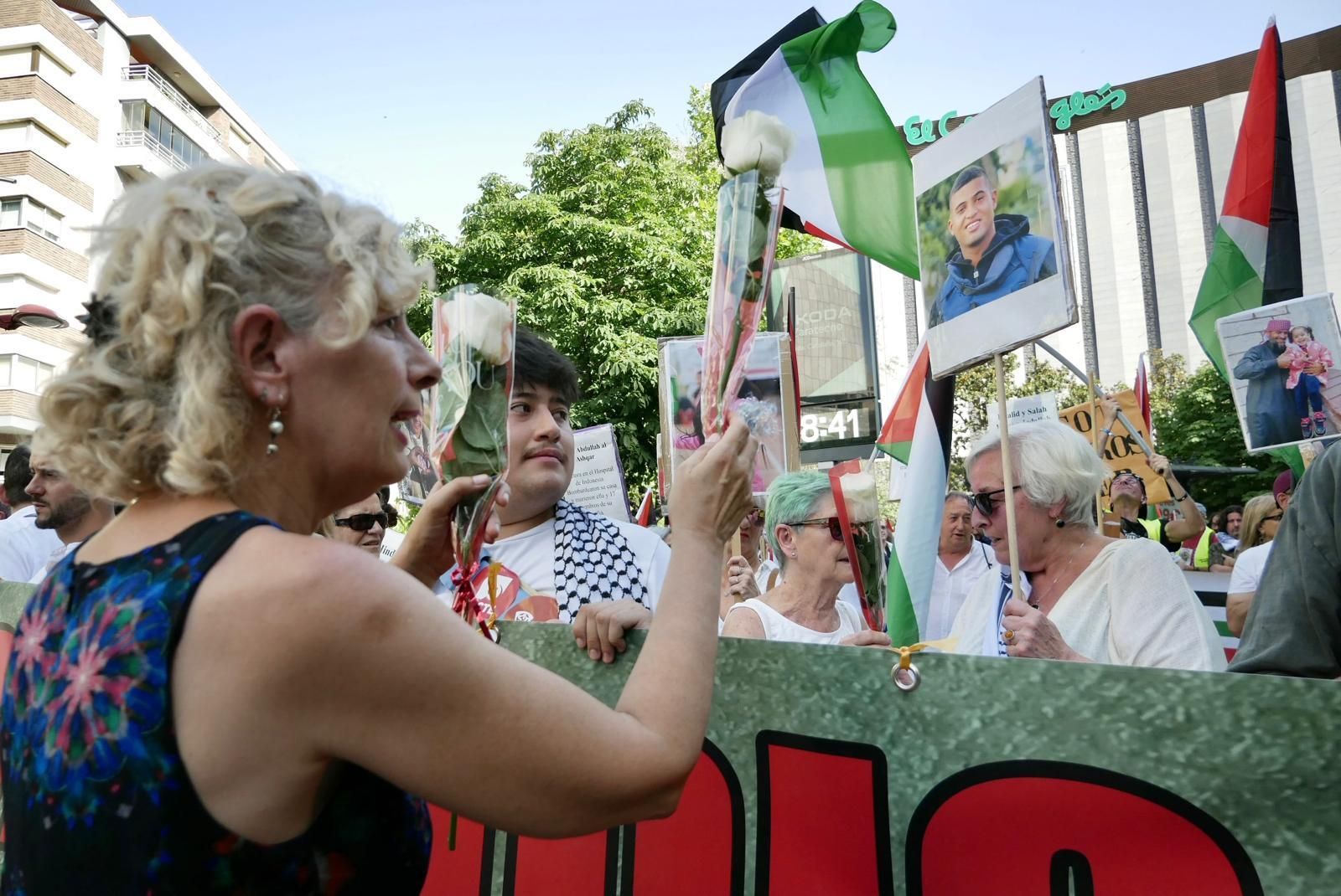 En imágenes | Manifestación en apoyo a Palestina en Zaragoza
