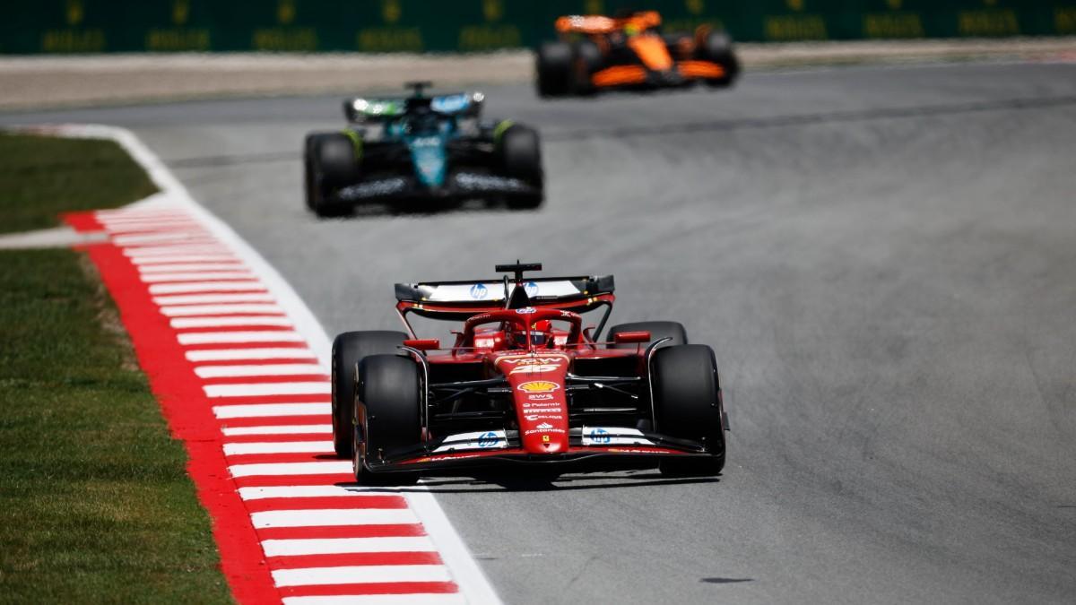 Sainz y Alonso, rodando en el GP de Catalunya de Fórmula 1