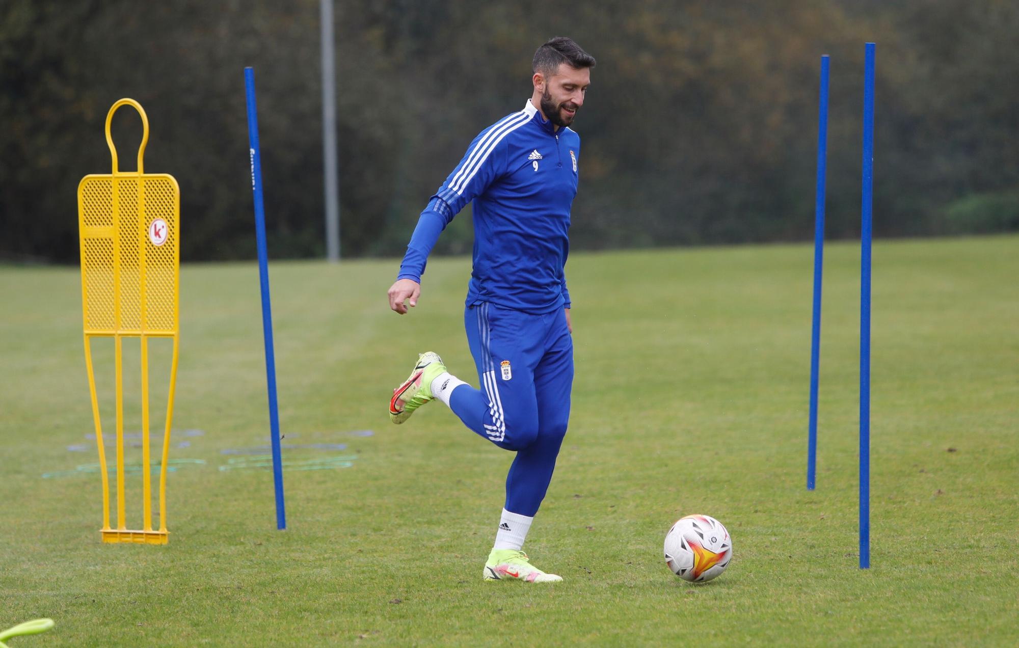 Las imágenes del entrenamiento del Oviedo