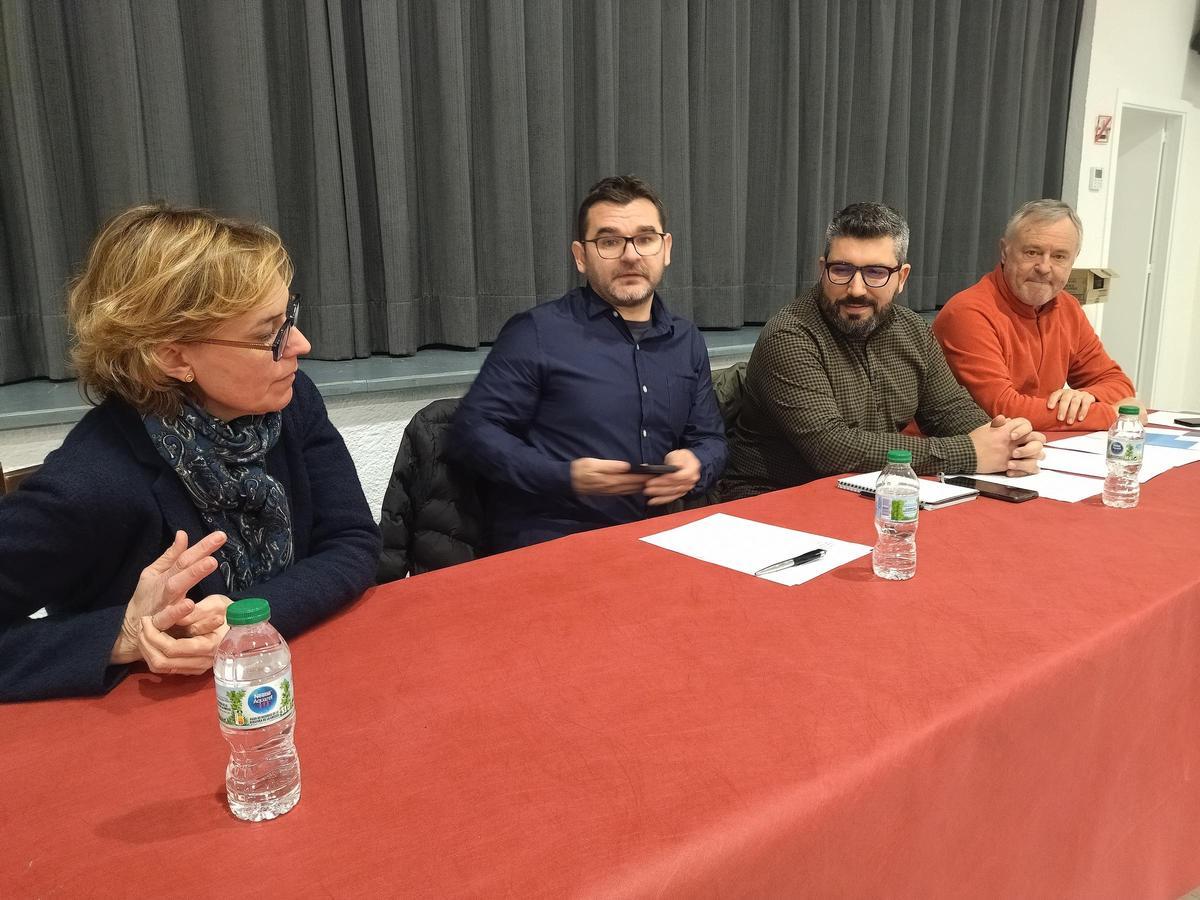 Los alcaldes de Xàbia, Els Poblets, El Verger y Beniarbeig, durante la reunión de la Xarxa