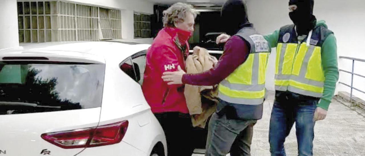 José Ramón Prado Bugallo, &quot;Sito Miñanco&quot;, horas después de su detención, el lunes pasado en Algeciras. // FdV