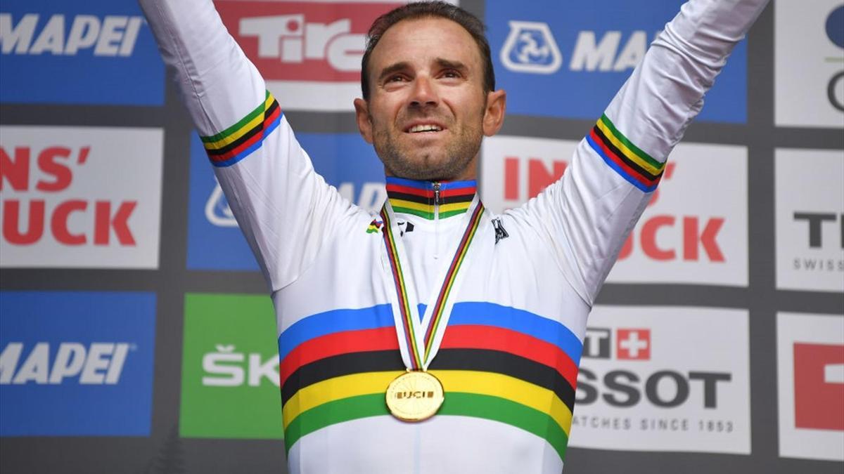 Alejandro Valverde fue campeón mundial en Ruta 2018.