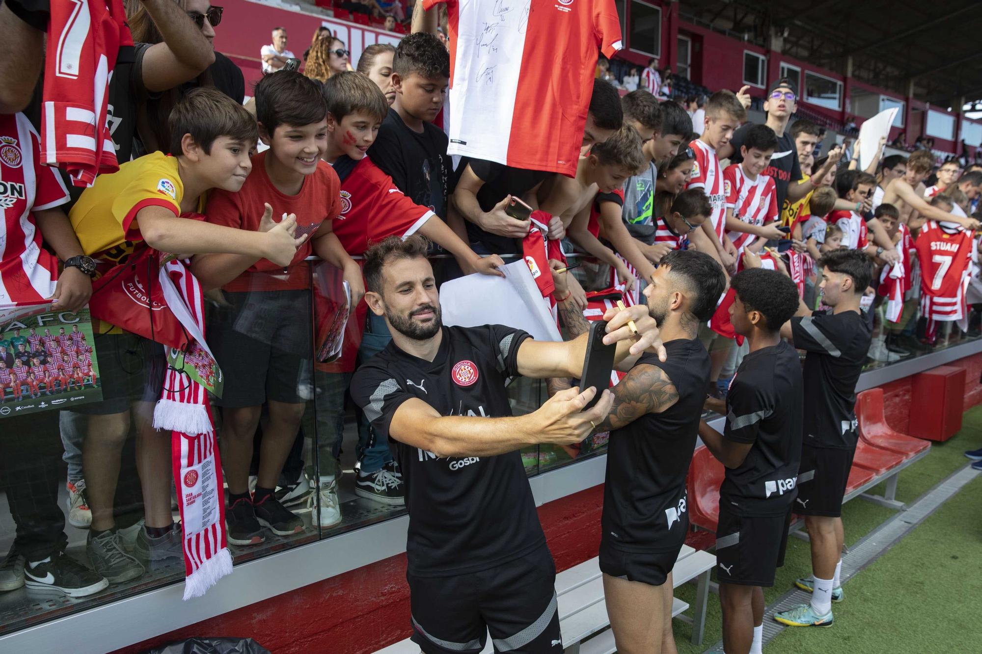 Entrenament obert del Girona FC a Montilivi per les Fires de Girona