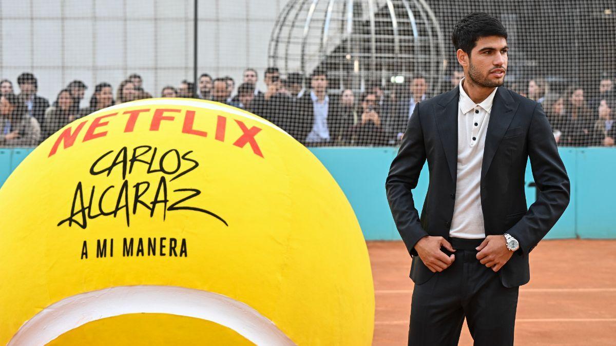 Carlos Alcaraz, en la presentación de su documental