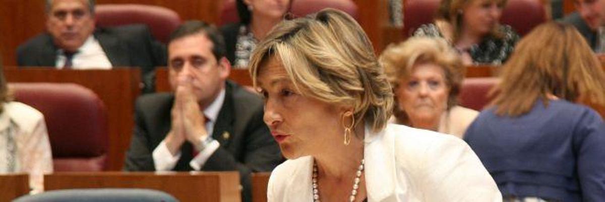 Carmen Luis, en Las Cortes en 2011.