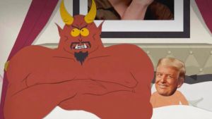 Trump, en la cama con Satanás, en South Park
