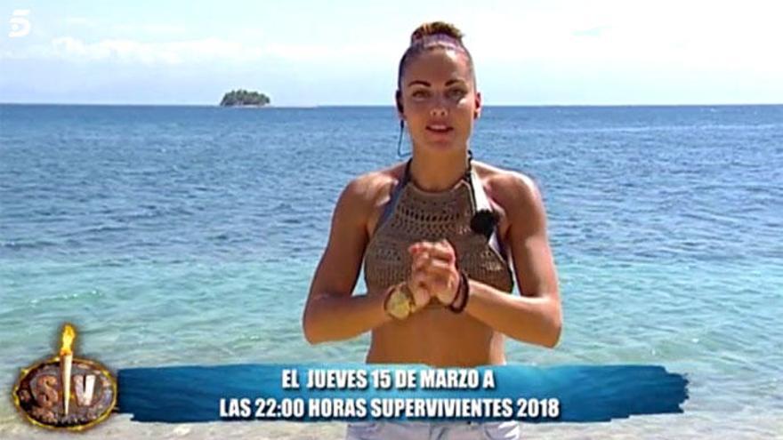 Lara Álvarez, desde el enclave de &#039;Supervivientes 2018&#039;.