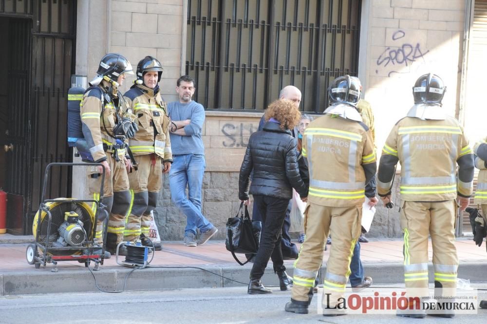 Incendio en un piso en San Andrés